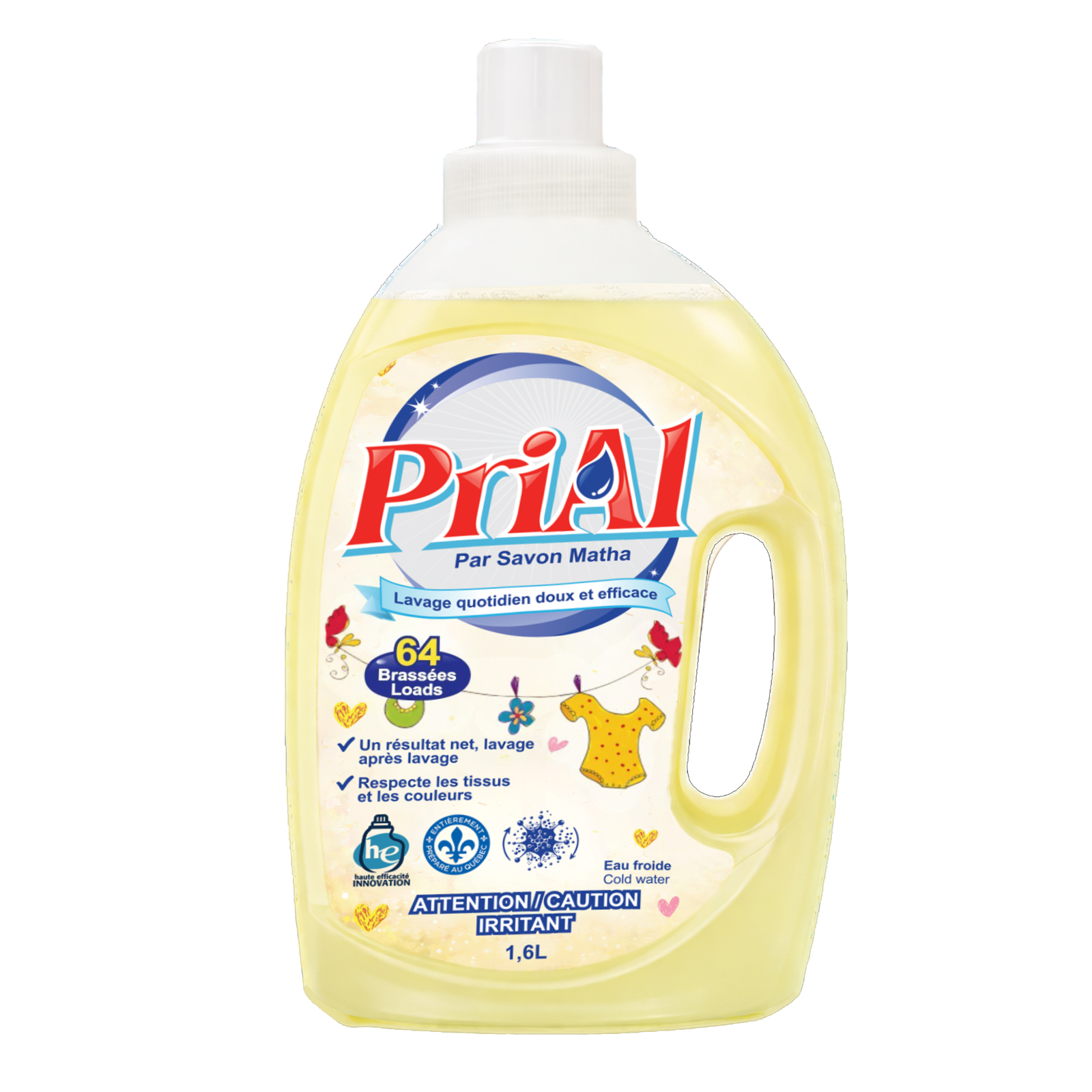 PriAl par Savon Matha, Agrumes éclatants, 1,6 L